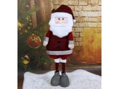 sarcia.eu Piros Mikulás állítható lábakkal, karácsonyi dekorációval 65/82 cm