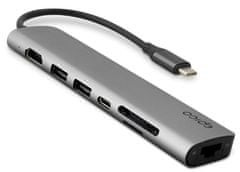 EPICO 7 az 1-ben 8K multimédiaközpont USB-C csatlakozóval 9915112100071 - űrszürke