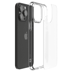 Spigen Apple iPhone 15 Pro Max, Műanyag hátlap védőtok + szilikon keret, Ultra Hybrid Matte, áttetsző (TS0211)
