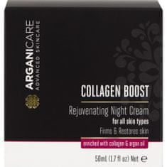 Arganicare Testápoló termékek barna Arganicare Collagen Boost Rejuvenating Night Cream 50 ml
