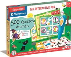 Clementoni Oktatási játék: interaktív tollam 500 kvíz - Állatok