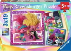Ravensburger Puzzle Trollok 3, 3x49 db