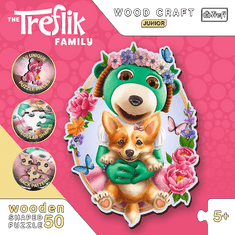 Trefl Wood Craft Junior puzzle Happy Trebles 50 darab