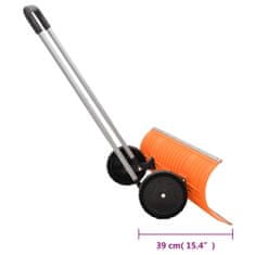 Vidaxl narancssárga hólapát acél pengével és kihúzható nyéllel 96 cm 364818