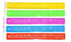 Flexi 30cm vonalzó betűk, számok - változat vagy színvariánsok keverése