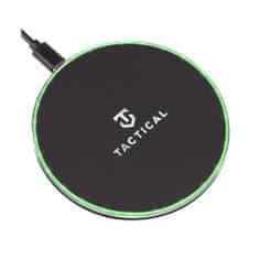 TKG Telefon töltő: Tactical Base Plug Wireless - fekete vezeték nélküli (Wireless) töltő 2A + fekete USB/Type-C kábel, 1m