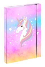 BAAGL Rainbow Unicorn A4-es iskolai füzet mappák