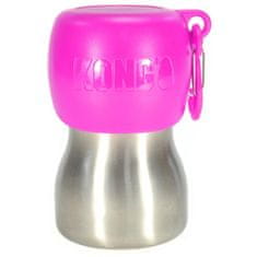 KONG Utazási palack H2O rozsdamentes acél 280ml rózsaszín