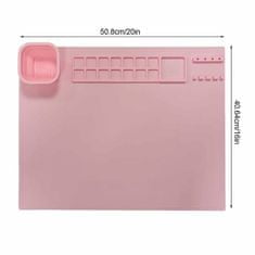 Netscroll Szilikon kreatív matrica, PaintMat, rózsaszín