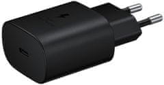 SAMSUNG EP-T2510XBEGEU 25W-os gyorstöltő, kábellel együtt, fekete színben