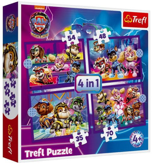 Trefl Puzzle Mancs őrjárat, Fergeteges hősök 4in1