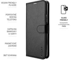 FIXED Könyvtípusú tok Opus a Samsung Galaxy S23 FE készülékhez, fekete (FIXOP3-1214-BK)