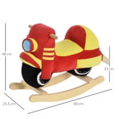 HOMCOM hinta gyerekeknek, 18-36 hónap, motorkerékpár modell, 60x25,5x48 cm, többszínű