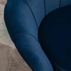 HOMCOM Fotel, 76x67x74 cm, fém/poliészter/gumi, kék