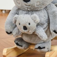 HOMCOM Gyermekhinta, Koala Modell, 1-3 Éves Korig, 60 x 33 x 50 cm, Szürke
