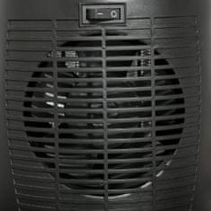 HOMCOM Elektromos kerámia melegítő 60°-ban rezgő, állítható levegő és hőmérséklet 6-38°C, teljesítmény 900 W / 1500 W, 19,5x14,8x28cm, fekete
