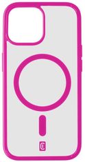 CellularLine Pop Mag hátlap Magsafe támogatással Apple iPhone 15 készülékhez, átlátszó / rózsaszín (POPMAGIPH15F)