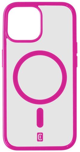 hátlapi védőburkolat Cellularline Pop Mag hátlap Magsafe támogatással Apple iPhone 15, átlátszó / rózsaszín POPMAGIPH15F