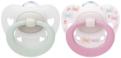Nuk Soother Signature 0-6m 2 db doboz lány
