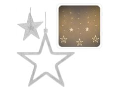 sarcia.eu LED csillag fényfüggöny, 5m karácsonyi füzér
