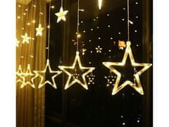 sarcia.eu LED csillag fényfüggöny, 5m karácsonyi füzér