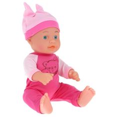 Nobo Kids Sleepyhead Baby Doll 30 cm - málna