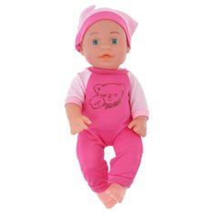 Nobo Kids Sleepyhead Baby Doll 30 cm - málna