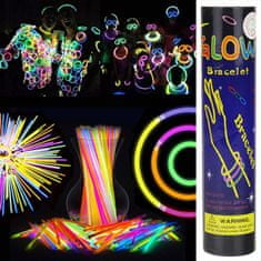 Nobo Kids Világító karkötők, Fluoreszkáló csuklópántok, 100 db