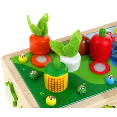 Nobo Kids Montessori Sorter Játék Zöldség Sárgarépa Féreg