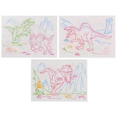 Nobo Kids Magic 3D LED tábla dinoszauruszok rajzolásához
