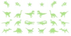 Dinoszauruszok fali dekoráció 24db - változat vagy színválaszték keveréke