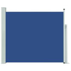 Vidaxl kék behúzható oldalsó teraszi napellenző 100 x 300 cm 48372
