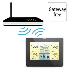 Hama SMART WiFi időjárás-állomás, vezeték nélküli érzékelő, mobil alkalmazás, hálózati tápegység