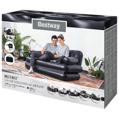 Bestway 5 az 1-ben kétszemélyes felfújható kanapé 188 x 152 x 64 cm (3202633)