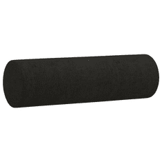 Vidaxl 2 személyes fekete szövet kanapé díszpárnákkal 140 cm (3200825)