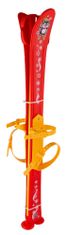 Teddies Gyermek síléc 76 cm piros, síbotokkal