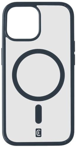 hátlapi védőburkolat Cellularline Pop Mag hátlap Magsafe támogatással Apple iPhone 15 Plus készülékhez, átlátszó / kék POPMAGIPH15MAXB