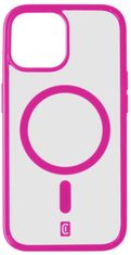 CellularLine Pop Mag hátlap Magsafe támogatással Apple iPhone 15 Plus készülékhez, átlátszó / rózsaszín (POPMAGIPH15MAXF)