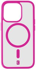 CellularLine Pop Mag hátlap Magsafe támogatással Apple iPhone 15 Pro készülékhez, átlátszó / rózsaszín (POPMAGIPH15PROF)
