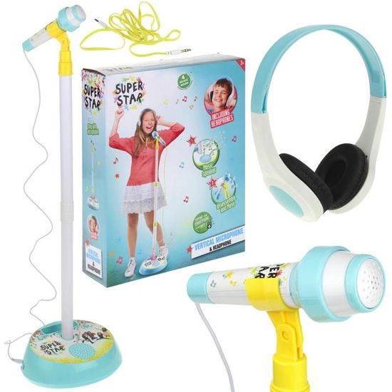 Nobo Kids Mikrofon karaoke állványon MP3 fejhallgatóval