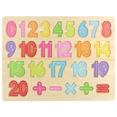 Nobo Kids Fa puzzle számok számok kiegészítése puzzle