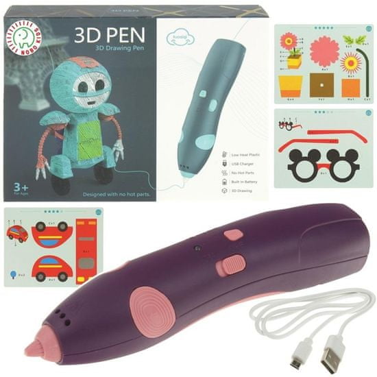 Nobo Kids Creative 3D Magic Pen Set - lila