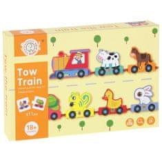 Nobo Kids Fa vonat vonat számok számok állatok