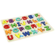 Nobo Kids Fa ábécé blokkok betűk puzzle 26 db