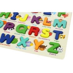 Nobo Kids Fa ábécé blokkok betűk puzzle 26 db
