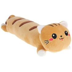 Nobo Kids Plüss Kitten Mascot Long Pillow Roller bézs