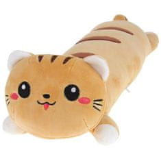 Nobo Kids Plüss Kitten Mascot Long Pillow Roller bézs