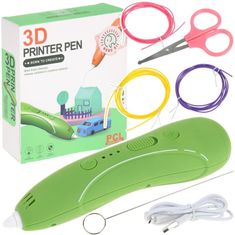 Nobo Kids Toll 3D nyomtató tollkészlet A PCL zölden töltődik