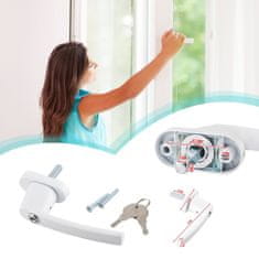 BigBuy Kulccsal zárható ablakkilincs - Betörés elleni védelem és biztonsági gyermekzár (BB-1776)