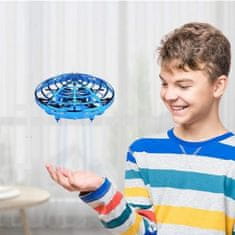 BigBuy Színes, világító, érintés nélkül vezérelhetó UFO drón - világító repülő játék (BBJ)